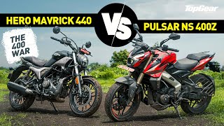 Hero Mavrick 440 vs Bajaj Pulsar NS400Z Comparison  The 400cc VFM Motorcycle Shootout [upl. by Eedissac102]