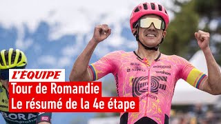 Tour de Romandie 2024  Une étape reine bouillonnante Carapaz en patron  Le résumé de la 4e étape [upl. by Aieka]