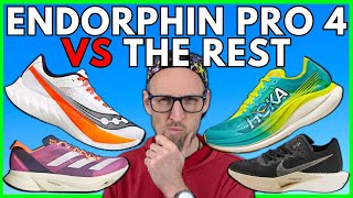 ENDORPHIN PRO 4 vs VAPORFLY 3 vs ROCKET X2 vs ADIOS PRO 3  SUPER SHOEDOWN  EDDBUD [upl. by Arbuckle289]