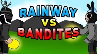 RAINWAY vs BANDITES 1v1 ROBLOX BOOGA BOOGA [upl. by Leicam]