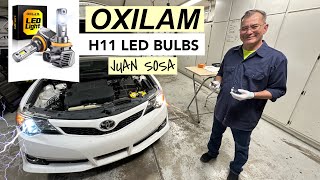 Reviewing the OXILAM H11 LED and Product Review with Juan Sosa [upl. by Dnamra194]