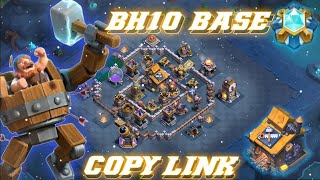 Bh10 Base After Update  UNBEATABLE Layout Link  Builder Hall 10 Best Base in Clash of Clans [upl. by Akinorev]