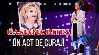 Romanii Au Talent 2022 Casiana Bites  Un act de curaj Bravo [upl. by Eelesor]