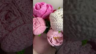 Peonias forma 1 y 2 Crochet crochet peonias hechoamano [upl. by Jorry612]