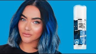 HOW TO ACHIEVE BLUE HAIR with Loréal COLORISTA [upl. by Couture]