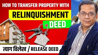 Relinquishment Deed Format Registration Process Stamp Duty हक त्याग पत्र  Explained in Hindi [upl. by Gerita197]