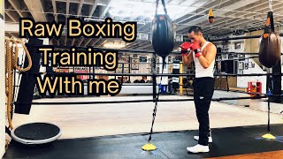 Boxing Training with Me Speed amp Power 🔥🥊 [upl. by Nuahc]