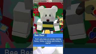 Completing the 17th Bee Bear Quest Beesmas Bee Swarm Simulator [upl. by Fitton]