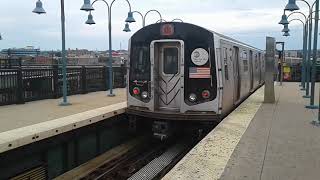 R143 L Trains Action  Broadway Junction [upl. by Ludlew]