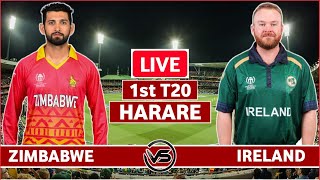 Ireland vs Zimbabwe 1st T20 Live Scores  IRE vs ZIM 1st T20 Live Scores amp Commentary [upl. by Octavla]