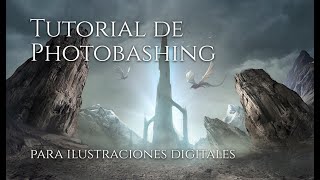 Tutorial photobashing o matte painting digital para paisajes de fantasía [upl. by Htiek]