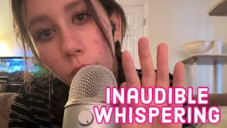 ASMR  sensitive inaudible whispering some hand sounds [upl. by Raual]