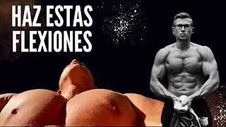 Las MEJORES Flexiones para GANAR MASA MUSCULAR [upl. by Kassia]