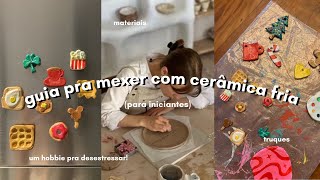 guia para mexer com cerâmica fria para iniciantes  materiais truques e tutorial ✨🍓🎨🎀 [upl. by Barger]