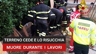 Cinisello Balsamo 61enne cerca di fermare linfiltrazione nel garage cede lo scavo e muore [upl. by Rhoades]