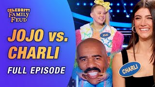 JoJo Siwa vs Charli DAmelio Extended full episode w bonus content  Celebrity Family Feud [upl. by Yates]