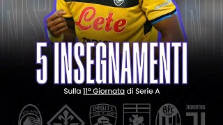 🧑‍🏫 Dalla undicesima giornata serie A estrapoliamo 5 insegnamenti utili fantacalcio chiedialvet [upl. by Gonzalo]