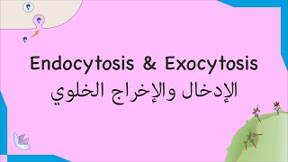 8 Enocytosis amp Exocytosis الإدخال والإخراج الخلوي  Biology [upl. by Wilfred]