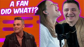 ROBBIE WILLIAMS TELLS THE WILDEST STORY EVER on The Graham Norton Show 🤯 REACTION [upl. by Hgiel]