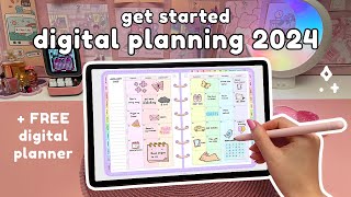 How to Plan on your iPad or Samsung Tablet ✏️✨  FREE Digital Planner 2024 💗 Digital Planning [upl. by Reisfield25]