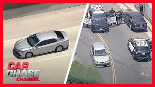 Stolen car suspect leads police on highspeed chase through San Fernando Valley  Car Chase Channel [upl. by Sheedy]