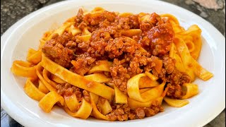 RAGÙ ALLA BOLOGNESE how to cook authentic tagliatelle bolognese the Italian way [upl. by Alexi832]