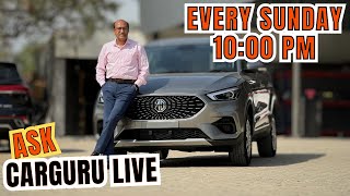 Best SUV amp Car in 11 Lakhs ⭐️ Maruti Hyundai Tata MG Kia Mahindra amp Citroen 🔥 Live With CARGURU [upl. by Steinway351]