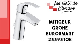 Test dun robinet mitigeur Grohe Eurosmart 2339310E [upl. by Joliet954]