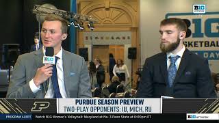 MBB  Coach Painter Braden Smith and Fletcher Loyer On Set  Big Ten Media Day 2024 [upl. by Imef]