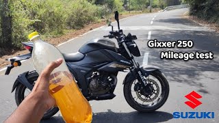 Gixxer 250 Mileage test 1 Litre  40 😲 Unbelievable Result 🔥 SUZUKI 🏆 [upl. by Salkcin]