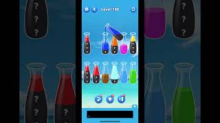 100 level of water sort game viral shorts [upl. by Akelam]