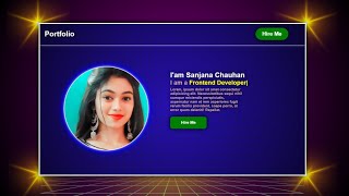 Create A Portfolio Website Using HTML CSS amp JavaScript  Personal Portfolio Website Using HTML CSS [upl. by Shanda163]