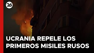 Rusia ataca Kiev y Ucrania repele los primeros misiles [upl. by Lehcir]