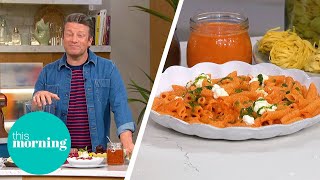 Jamie Oliver’s Quick amp Easy NoCook Pasta Sauce Recipes  This Morning [upl. by Brunhilde647]