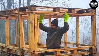 Man Builds Sustainable Home Using Discarded Pallets And Homesteading Techniques On quantumtech [upl. by Hamlen185]