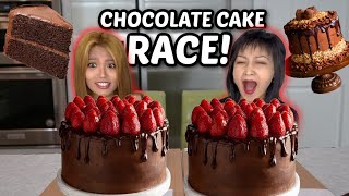 HUGE CHOCOLATE CAKE RACE EATING COMPEITITION WEEK IN THE LIFE 먹방 [upl. by Layton407]