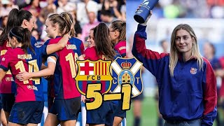 El BARÇA FEMENÍ FULMINA al Costa Adeje TENERIFE antes del parón internacional [upl. by Robbin]