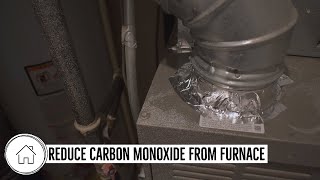 DIY Reduce Carbon Monoxide from your Furnace  Taping Holes and Gaps [upl. by Arraeit148]