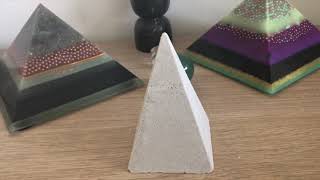 Cement Nubian Orgone Pyramid No Resin [upl. by Pernick]