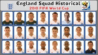 England Squad Historical 2010  Squad 2010 FIFA World Cup  gtbkaphansport [upl. by Leese475]