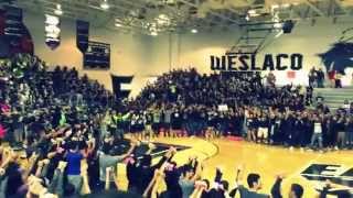 School song Weslaco East High School Pep Rally Against Edinburg peprally [upl. by Haleemak]