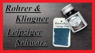 Rohrer amp Klingner Leipziger Schwarz  Review Deutsch [upl. by Solange]