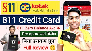 Kotak 811 Credit Card Preapproved benifit Charge ellegibilty Kotak 811 Credit Card Full Review [upl. by Raeann]