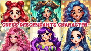 Guess the Descendants Character by Their Cartoon Version  Descendants Quiz [upl. by Becht]