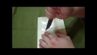 bushcraft skills how to make a sheath for your bushcraft knife [upl. by Alehcim245]