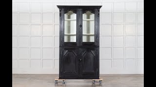 19thC French Ebonised Glazed Cabinet [upl. by Disario707]