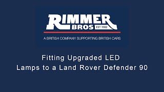 Fitting Upgraded LED Lamps to a Land Rover Defender 90 [upl. by Gilmour394]