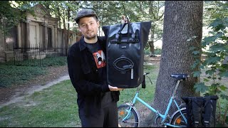 Transform an Ortlieb Velocity messenger backpack into 2 in 1 multifunctional bikebag [upl. by Ateuqal813]