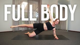 30 MIN FULL BODY PILATES WORKOUT  No Equipment  Stretch [upl. by Akinyt]