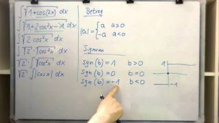 Tricks zur Substitution  Doppelwinkelformel bei unbestimmten Integralen  Signum nutzen [upl. by Mezoff617]